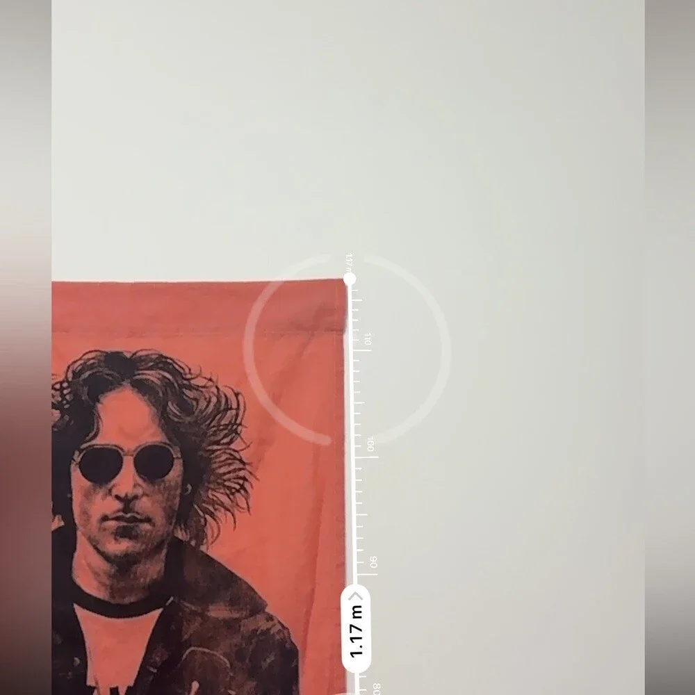 Tapestry decor wall art John Lennon all you need is love Orange Black Hanging